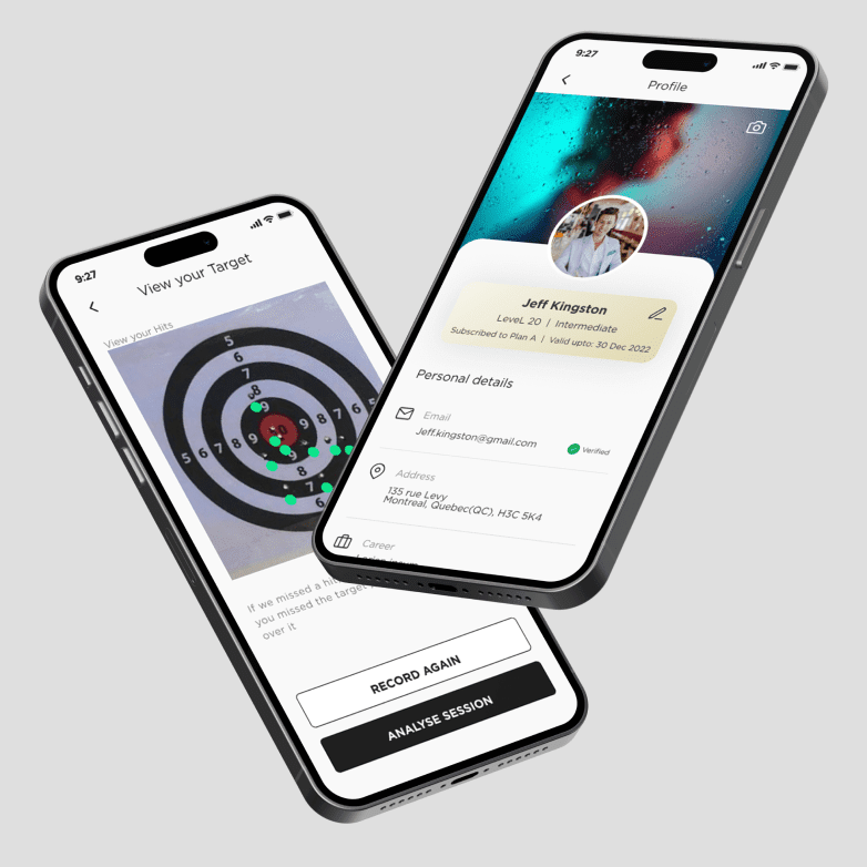 Mobile App for Shooting training
